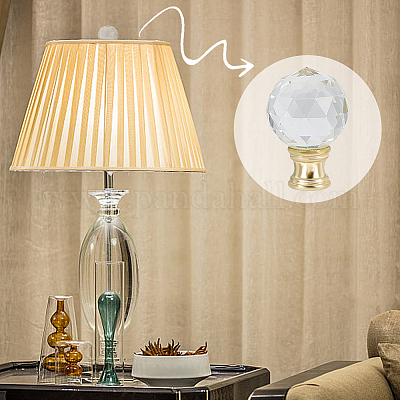 Стеклянные хрустальные светильники с цоколем с железной отделкой FIND-WH0148-176B-1