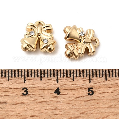 Рождественские подвески из сплава со стразами&nbsp;FIND-G102-01G-04-1