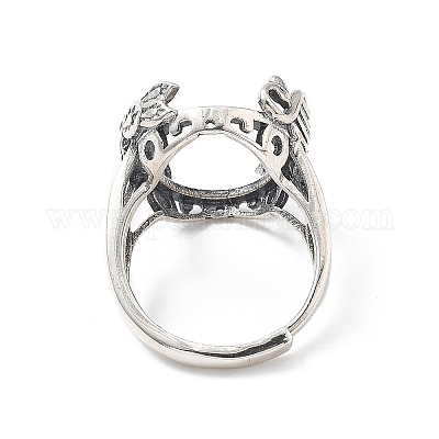 925 регулируемое кольцо из стерлингового серебра STER-C011-04AS-1