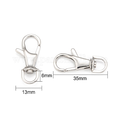 Wholesale Polished 316 Stainless Steel Large Lobster Claw Swivel Clasps 