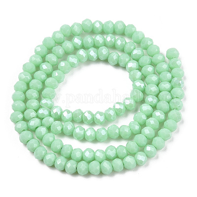 Стеклянные бусины с гальваническим покрытием  EGLA-A034-P3mm-A20-1