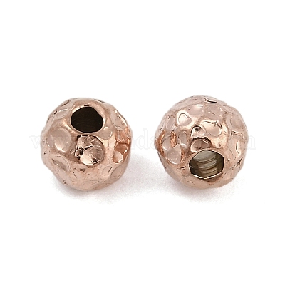 Текстурированные бусины из хирургической нержавеющей стали 316 STAS-M106-01D-RG-1