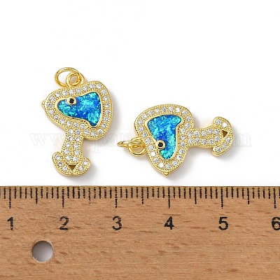 Латунные микро проложить кубического циркония подвески KK-A197-08G-1