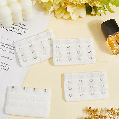 Полиэстер 3 ряд x 4 крючка нижнее белье удлинители бюстгальтера DIY-WH20048-007F-1