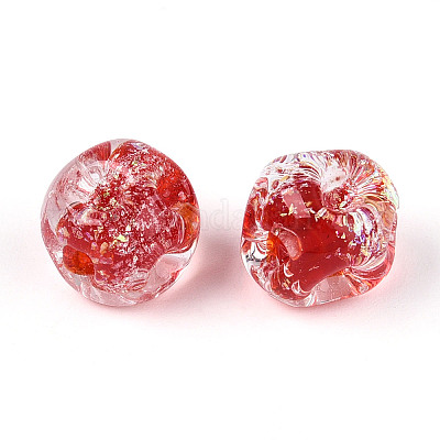 Ручной работы бусины фольги FOIL-T007-01C-1