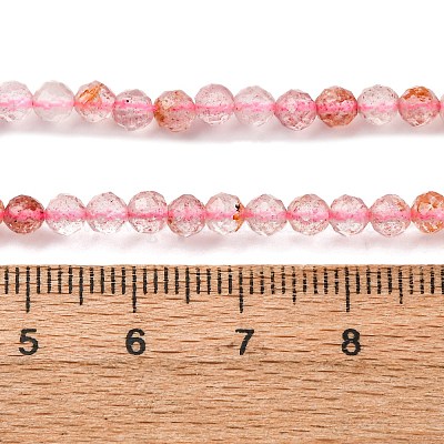 Natürlichen Erdbeere Quarzperlen Stränge&nbsp;G-C226-B04-4mm-1