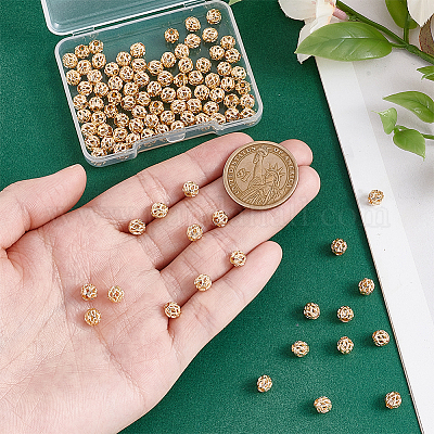 Латунные бусины KK-PH0004-36G-1