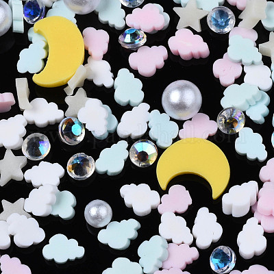 Кабошоны из полимерной глины ручной работы X-CLAY-N006-81-1