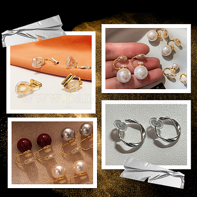 180 шт. 6 вида пластиковых гаек для ушей и подушечек для сережек KY-SP0001-36-1