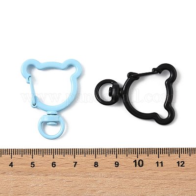 14 шт. окрашенных распылением экологически чистых застежек-карабинов из сплава FIND-FS0004-59-1