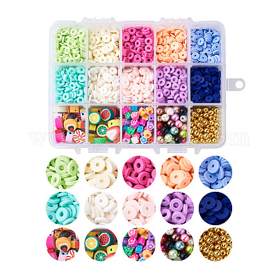 Children DIY Handmade Beads Plum Blossom Box Set Bead Toy Necklace