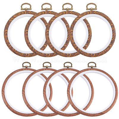 8 шт. 2 вида пластиковых пялец для вышивки крестом DIY-CP0012-37-1