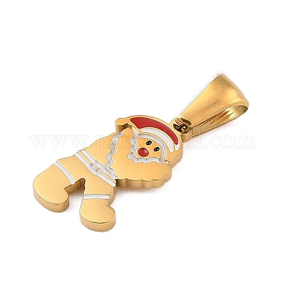 Подвески из нержавеющей стали 304 на рождественскую тематику STAS-R007-01R-G-1