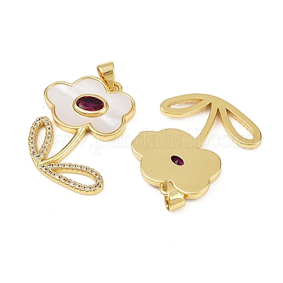 Латунные микро проложить кубического циркония подвески KK-S526-35G-1