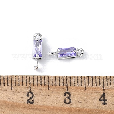 Шармы-соединители из латуни с паве из кубического циркония KK-F892-53P-11-1