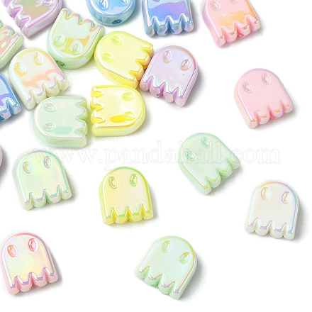 20 Stück Acrylperlen mit UV-Beschichtung OACR-YW0005-01-1