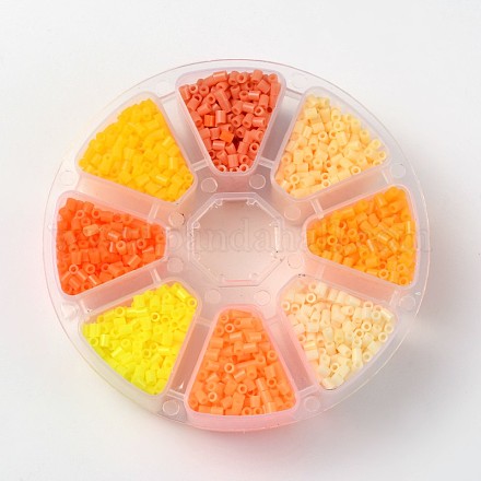 8 couleur perles pe Melty bricolage fusionnent perles tubulaires recharges DIY-X0242-B-2-1