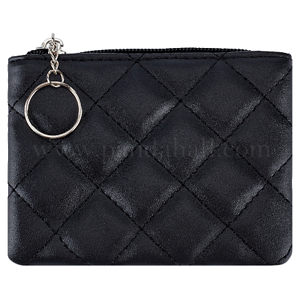 Сумки из искусственной кожи с ромбическим узором на молнии ABAG-WH0040-12B-09-1