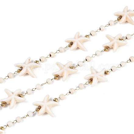 Цепи ручной работы из нержавеющей стали 316 в форме морской звезды CHS-N006-01G-1