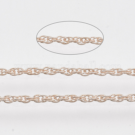 Паяные латунные покрытые железные веревочные цепи CH-T002-04RG-1