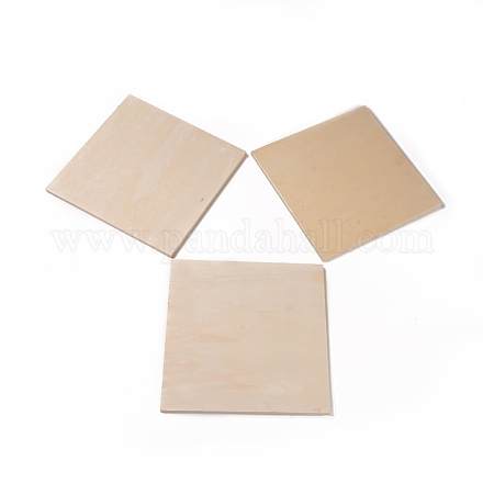 Bases de mosaïque en bois naturel non teint DIY-G023-01A-1