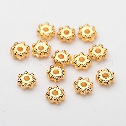 ABS Electroplated Snowflake Plastic Spacer Beads X-KY-I002-01A-1