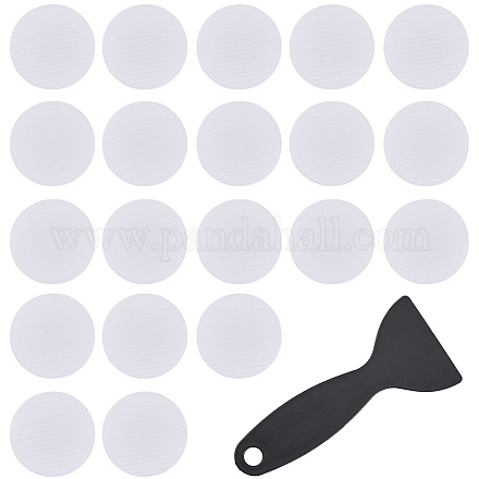 Плоские круглые противоскользящие наклейки для ванны peva&nbsp;AJEW-CN0003-85A-1