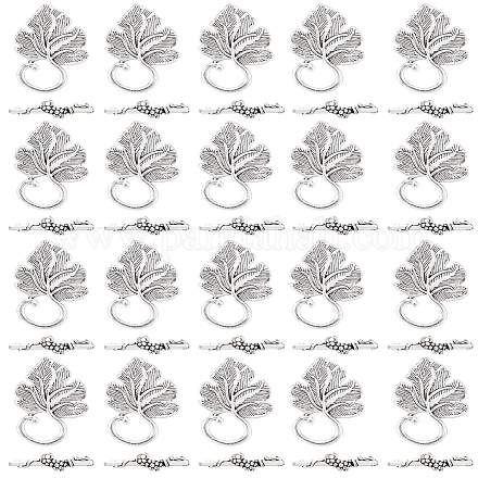 20 шт. застежки-тоглы из цинкового сплава в тибетском стиле TIBE-LP0001-04-1