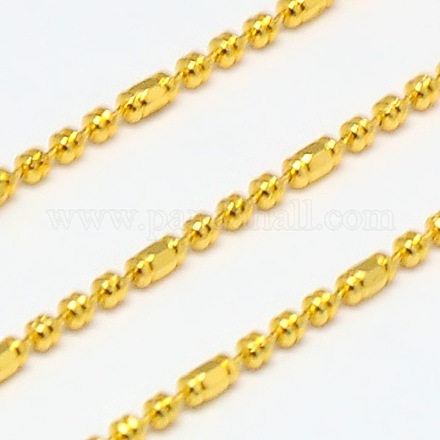 Electroplate Brass Ball Chains CHC-L019-64G-1