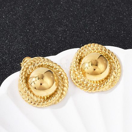 Серьги-гвоздики из нержавеющей стали 304 EJEW-G423-13G-1