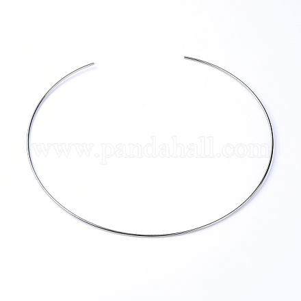 304 Stainless Steel Wire Necklace Making STAS-S053-24-1