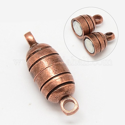 Brass Magnetic Clasps KK-MC025-R-NF-1