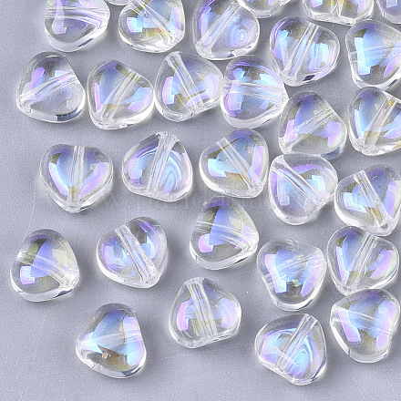 Perles en verre transparentes X-GLAA-N035-02-B01-1