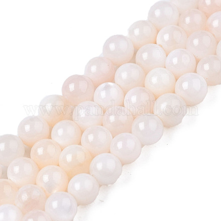 Eau douce naturelle de coquillage perles brins BSHE-T009A-01B-1
