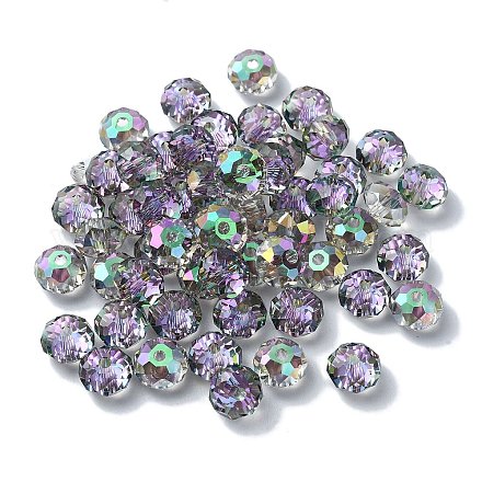 Ab цветные стеклянные бусины&nbsp;EGLA-P059-03A-AB04-1