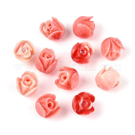 Синтетических коралловых бусин CORA-R017-02-1