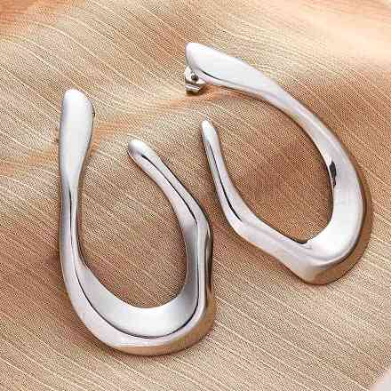 Серьги-гвоздики в форме капли из нержавеющей стали 304 EJEW-B108-13P-1