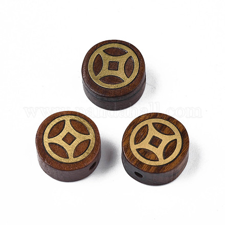 Natural Rosewood Undyed Beads WOOD-N013-022-1