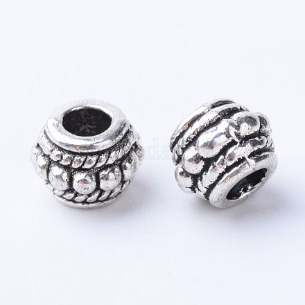Tibetan Style Alloy Beads TIBE-Q063-145AS-RS-1