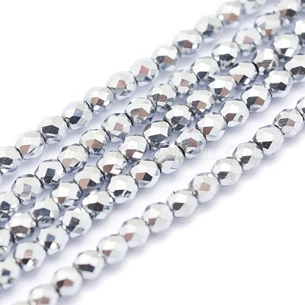 Chapelets de perles en hématite synthétique sans magnétiques G-L487-A-10-1