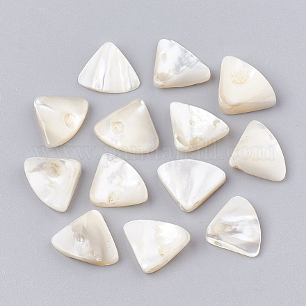 Perles de coquillage blanc naturel SHEL-T005-07-1