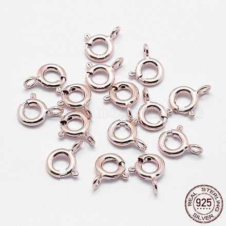 925 sterling silver spring ganci ad anello STER-K167-076B-RG-1