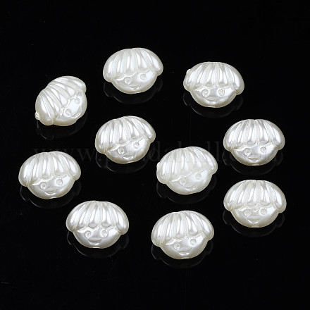 Perles d'imitation perles en plastique ABS KY-S163-444-1
