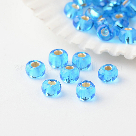 6/0 Grade A Round Glass Seed Beads SEED-A022-F6-45-1