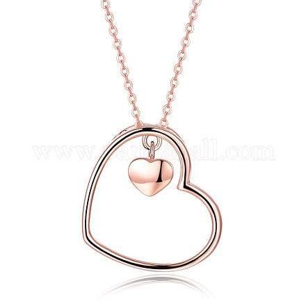 925 Sterling Silver Pendant Necklaces NJEW-BB31549-1