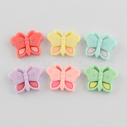 Scrapbook Embellishments Flatback Cute Butterfly Plastic Resin Cabochons CRES-Q141-M-1