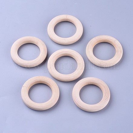 Unfinished Wooden Linking Rings WOOD-F004-01-1
