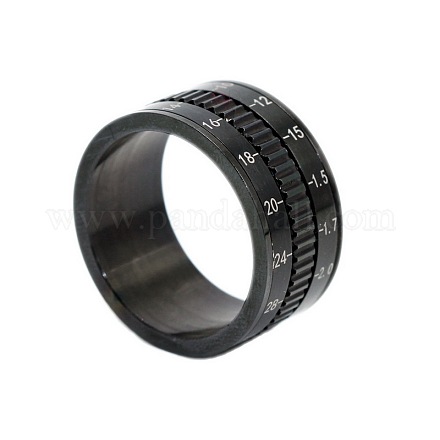 316L Surgical Stainless Steel Wide Band Finger Rings RJEW-T005-6-15-1