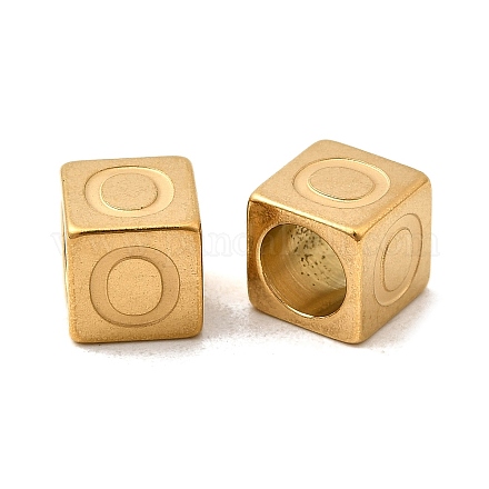 Европейские бусины из нержавеющей стали 304 STAS-D382-02O-G-1