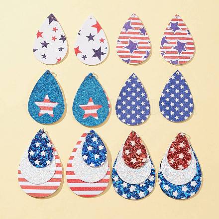 12Pcs 6 Styles Independence Day Theme FIND-FS0001-64-1